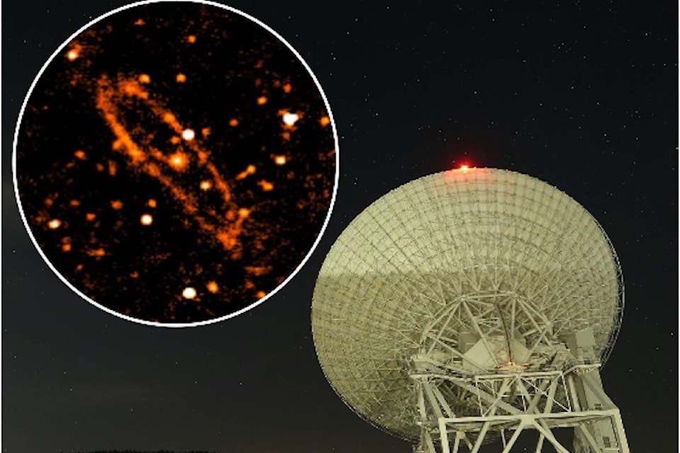 The Sardinia Radio Telescope, located in Sardinia, Italy. Credit: S. Fatigoni et al (2021)