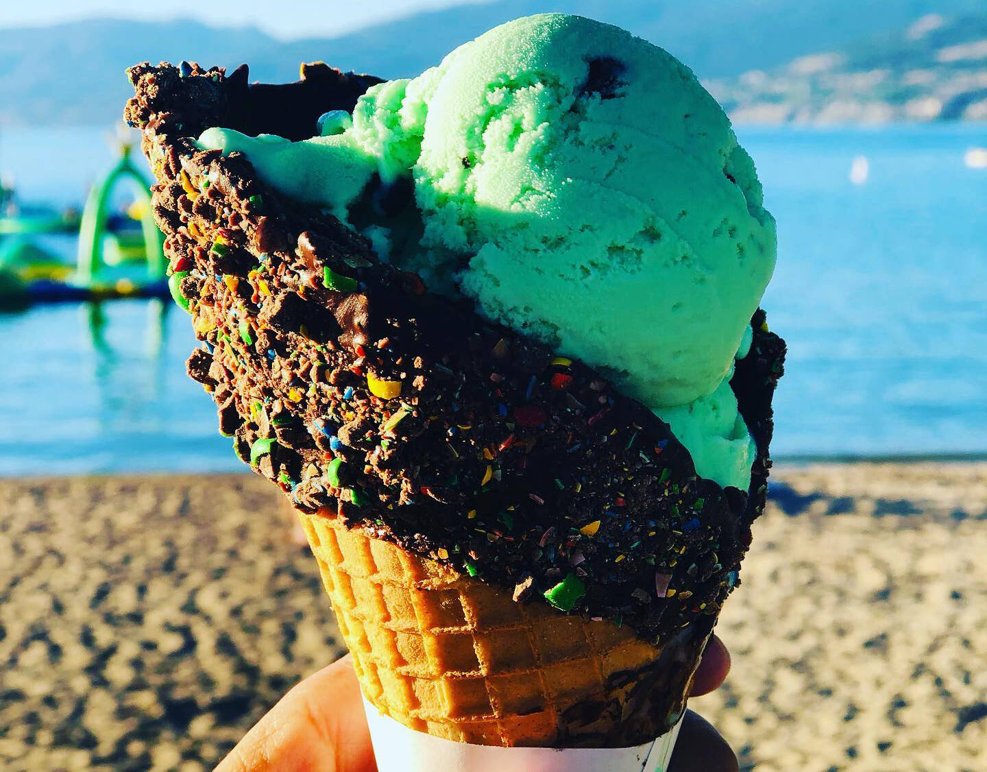 Lickity Splitz is right across from Okanagan Lake beach. (Facebook)