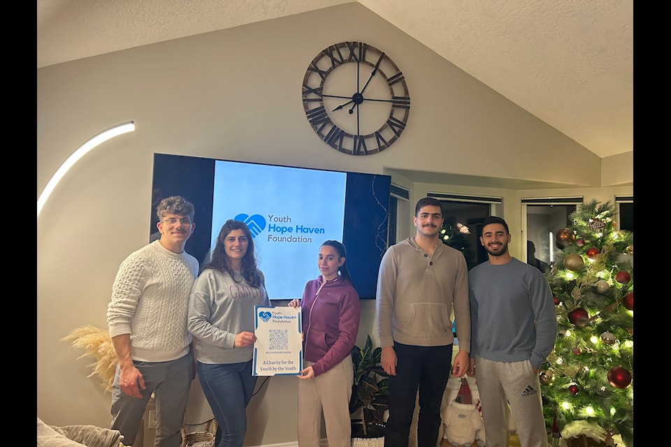 Youth Hope Foundation members Philip Almhanna, Mari Aldakhlala, Lilas Deeb, Luis Almhanna, and Rida Deeb are dedicated to empowering young people. (Youth Hope Foundation/Contributed)