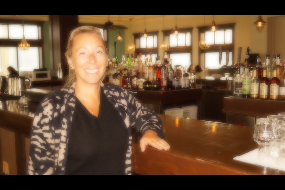Val Lessard, owner/operator of the West Coast Grill, credits her staff for winning the Sooke Region Chamber of Commerce's People's Choice award. (Rick Stiebel/News Staff)                        