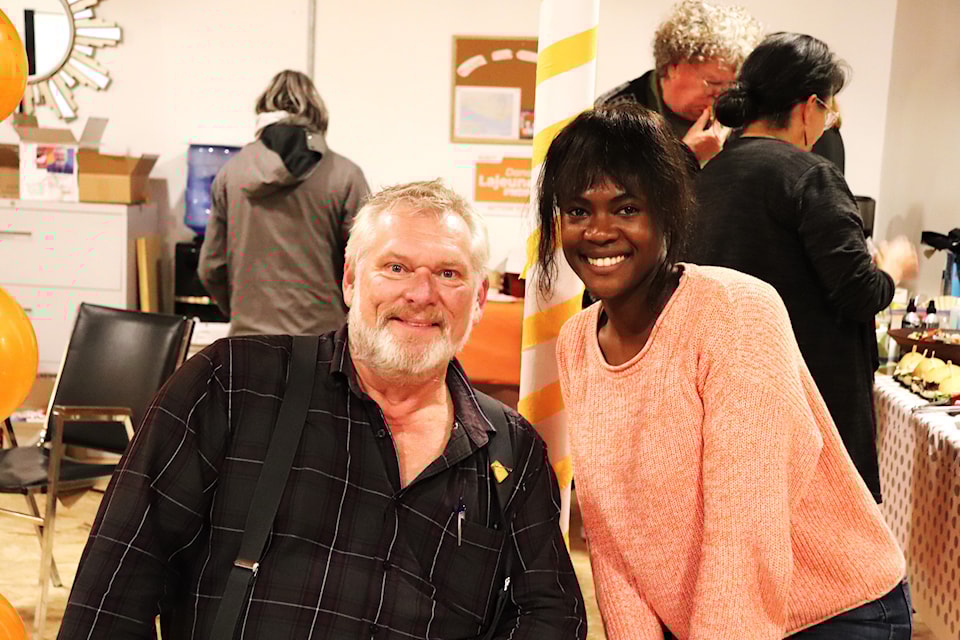 dana-lajeunesse-and-campaign-manager-nuvwa-wathanaff-at-campaign-headquarters-in-sooke-photo-tim-collins