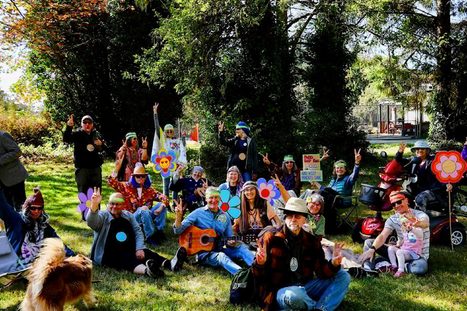 The Friends of Sooke Parks Society stages a ’60s themed park sit-in hoping to save a neighbourhood park. 