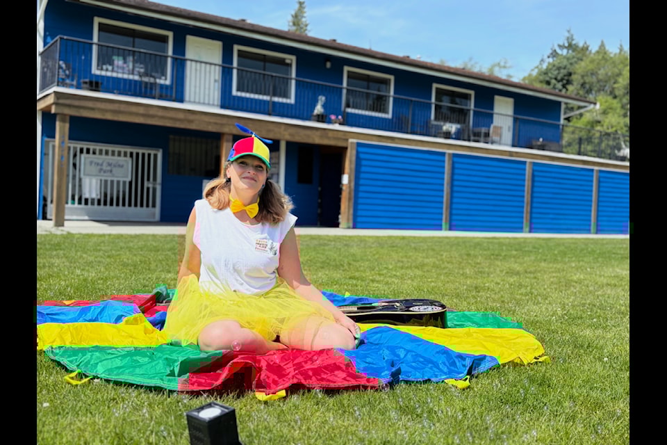 Frankie Lawerence gives a glimpse of what's to come for the Sooke Music and Arts Festival this year at Fred Milne park. 