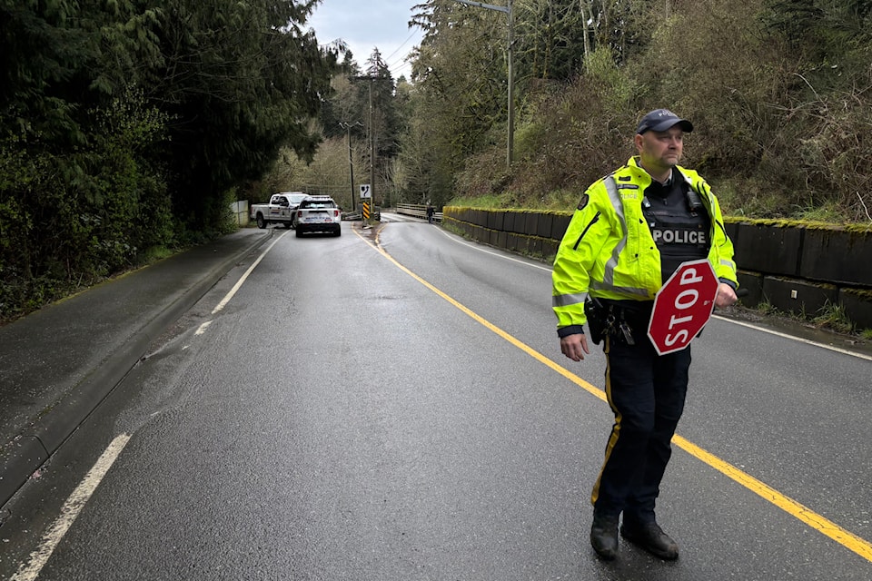 A morning incident in Sooke on March 27 led to a partial lane closure on the bridge along Phillips Road, north of SEAPARC Recreation Centre, according to RCMP. 