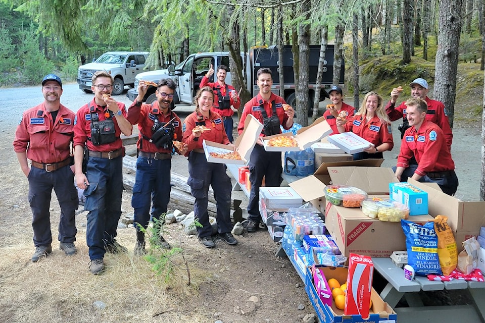 The community donated so much food to firefighters battling the wildfire near Sooke that the district had to request people stop giving items for now so crews can avoid getting overstocked. The district said it was deeply grateful for the show of support. 