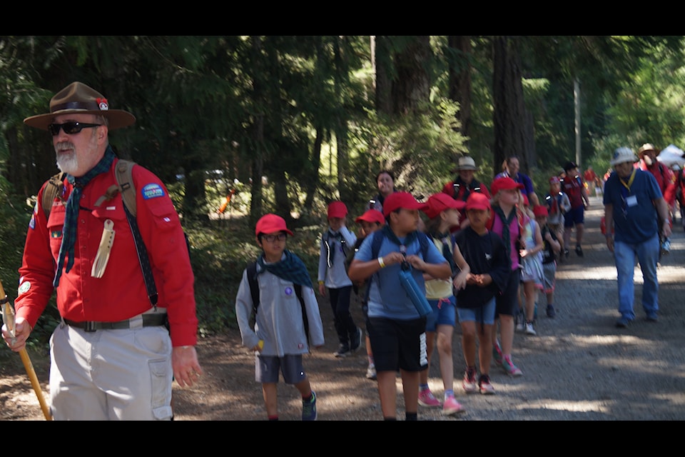  Cubs from the Victorias area came out to Camp Barnard for a look at what goes on at Pacific Jamboree 24. (Rick Stiebel/News Staff)                         