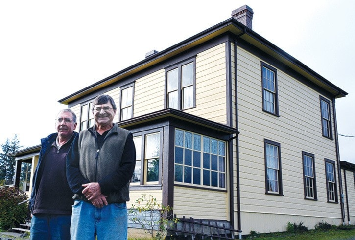 Nov. 4, 2015: Peter, left, left and Charlie Glinz at Woodside Farm.