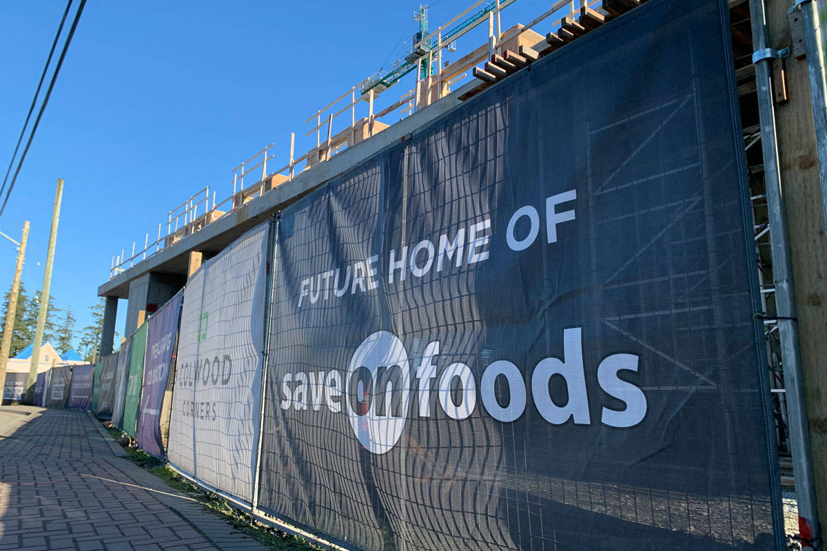 SaveOnFoods signage appears at Colwood Corners Sooke News Mirror