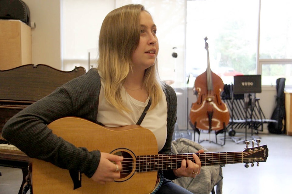 Margot Wehrle, 14, first found her voice with music, now she’s embarked on slam poetry. (Christine van Reeuwyk/News Staff)