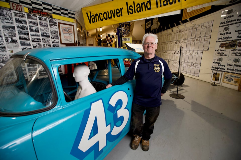 President Dave Ferguson of the Victoria Auto Racing Hall of Fame said the museum will have to leave its current home at the Westshore Motorsports Park in September and is currently searching for space to store its artifacts. (Justin Samanski-Langille/News Staff)