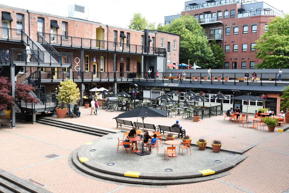 Market Square in downtown Victoria, as seen from the southwest corner. (Don Denton/News Staff)