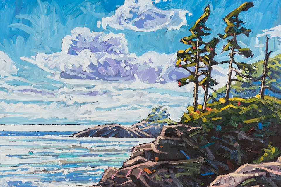 Enticing Shores, Vancouver Island by Ryan Sobkovich at West End Gallery.