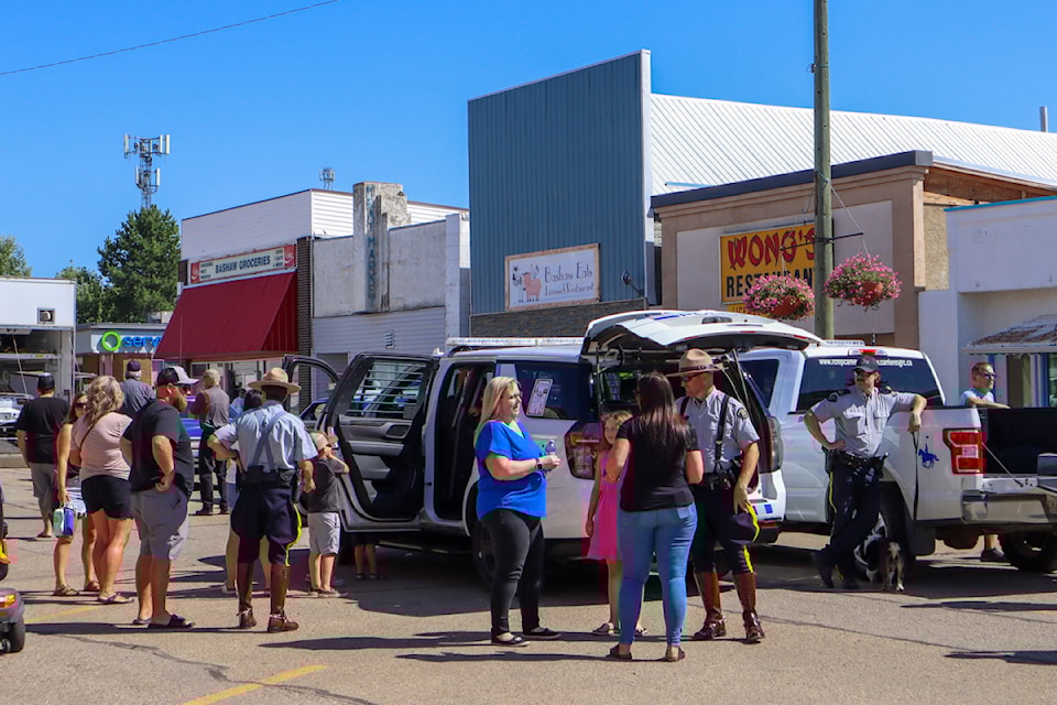 Main Street during Hometown Days had a 'Stuff the Cruiser' event on Aug. 24.