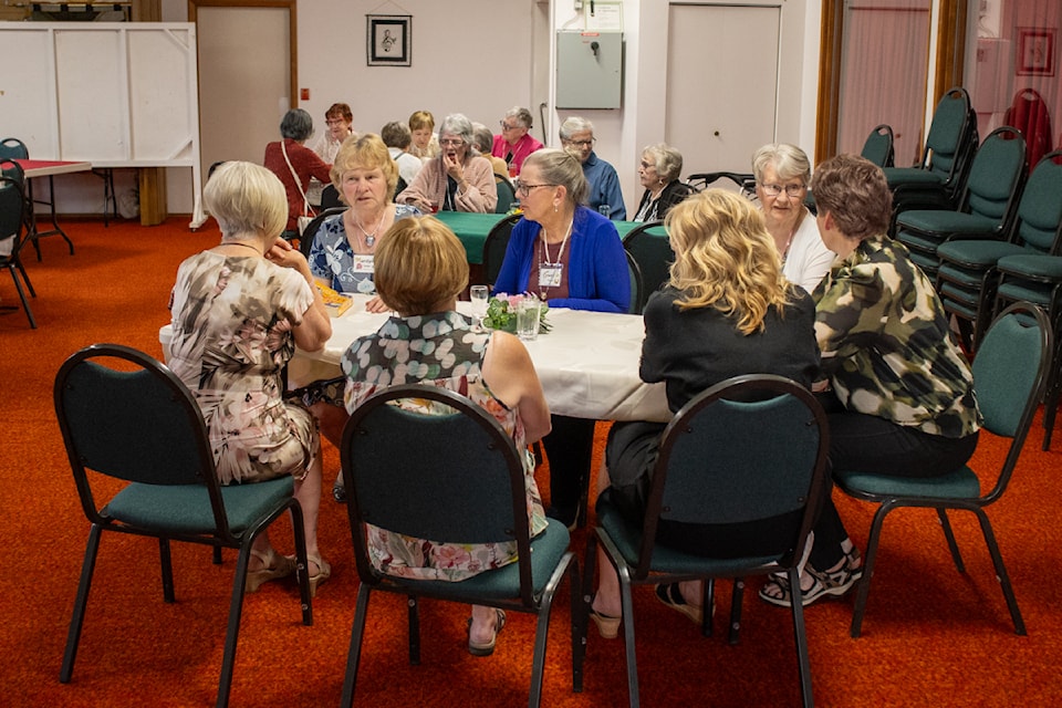 Around 30 people were on hand for the 90th anniversary celebration of the Castor Ladies Reading Club. (Kevin Sabo/Stettler Independent)
