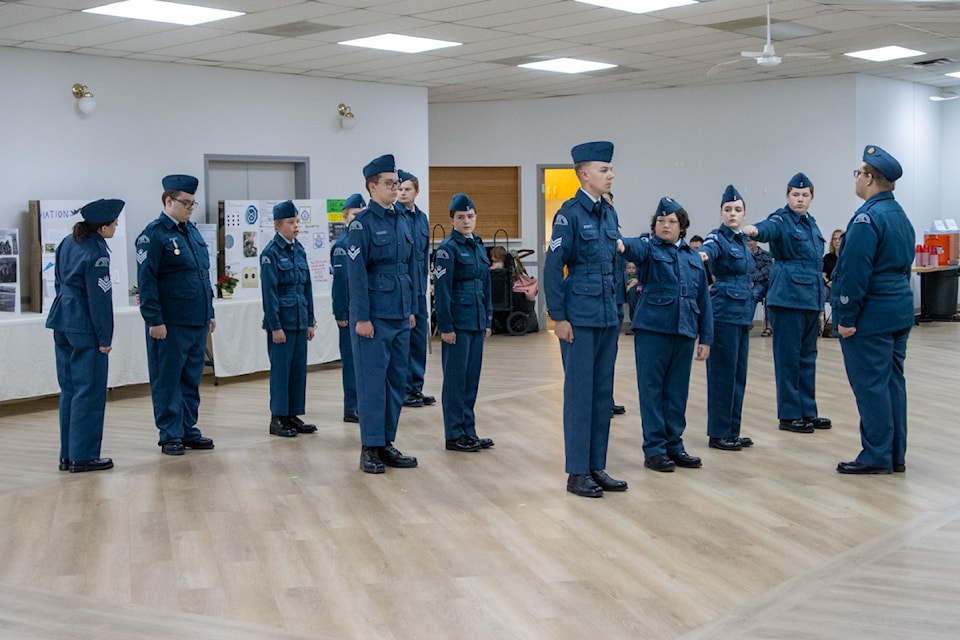 14 of the 23 squadron cadets were in attendance for the revue on June 14.