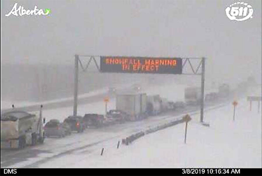 UPDATED Tow restriction in Leduc County, QEII The Stettler Independent