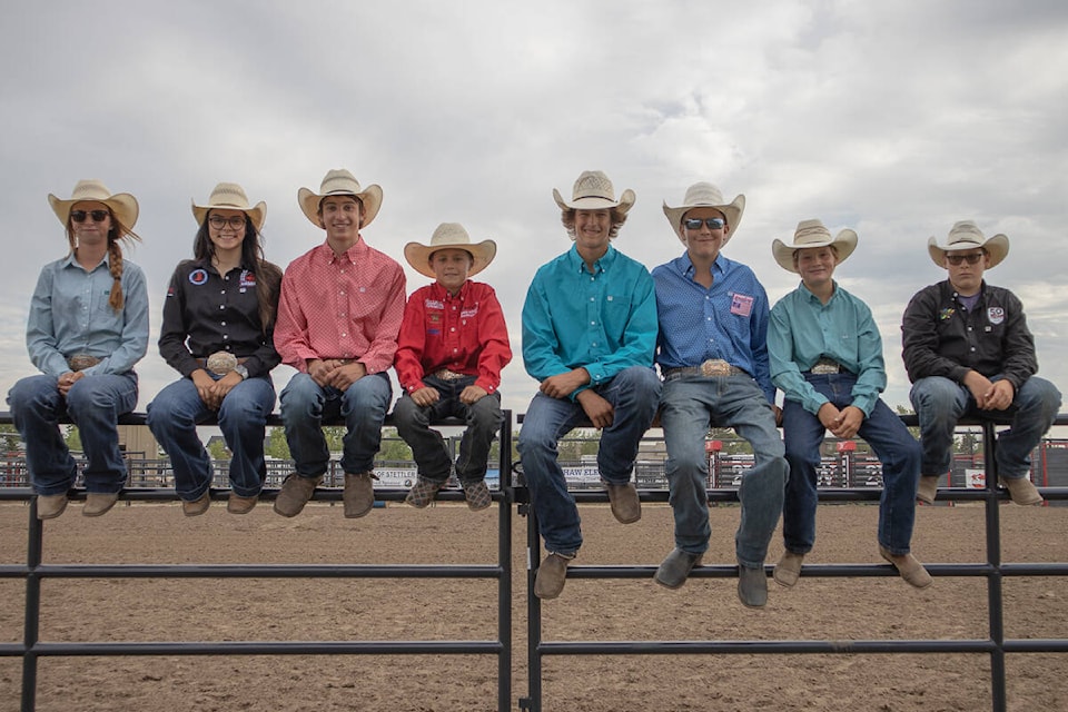 With Keely Pugh, Charles Resch, Coy Skodopole, Cruz Lillico, Kade Strandquist, Roan Heck, Riley Baird and Luke Hronek, Stettler’s agriculture of tomorrow is in good hands. (Kevin Sabo/Stettler Independent)
