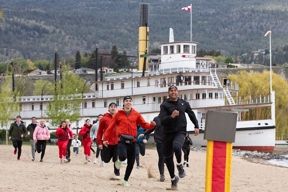 Teams of participants were on the move near the SS Sicamous in Penticton during an episode of Amazing Race Canada. (Photo by Alex Urosevic Iphoto Inc.)