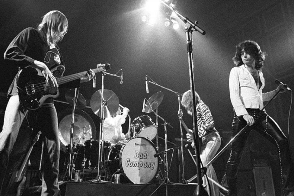 Bad Company,  a British rock supergroup, formed in 1973 and has an extensive list of hits over the years. Paul Rodgers was the vocalist for this band. (Photo by Ian Dickson ,City Hall, New Castle Upon Tyne 1974)