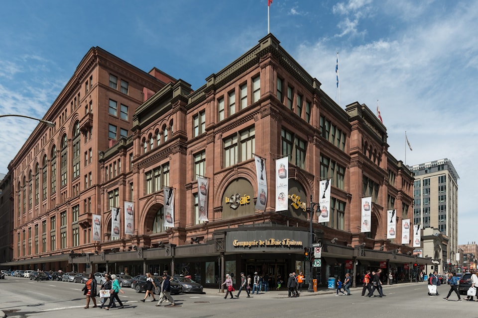 The Hudson’s Bay Company store in Montreal is one of numerous outlets the iconic retailer operates.