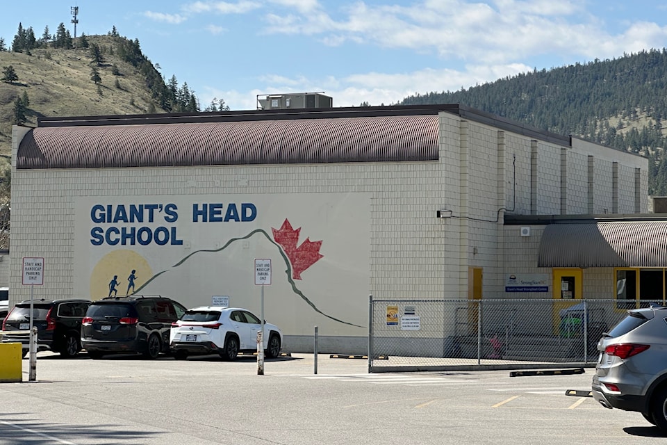 Giant’s Head Elementary School in Summerland is one of three schools in the Okanagan Skaha School District to be closing its doors at the end of this school year.