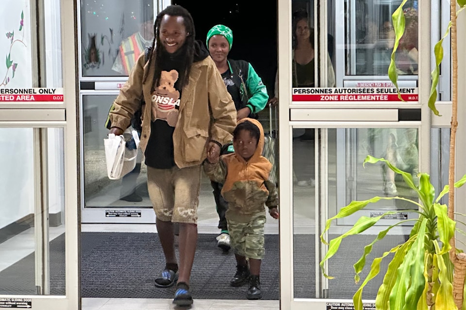 Asifwe Alfred, his wife Yvonne and their son Praise recently arrived in Canada from a refugee camp in Malawi, in southern Africa.