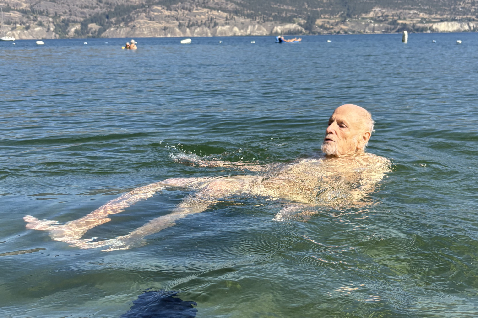 Skinny dipping at 95: B.C. senior ticks off late-life bucket list item