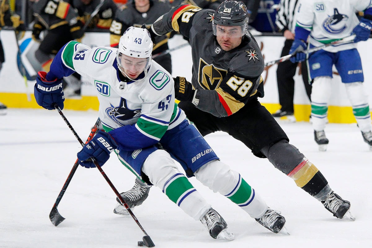 Pettersson puts up three points, Canucks edge Golden Knights in