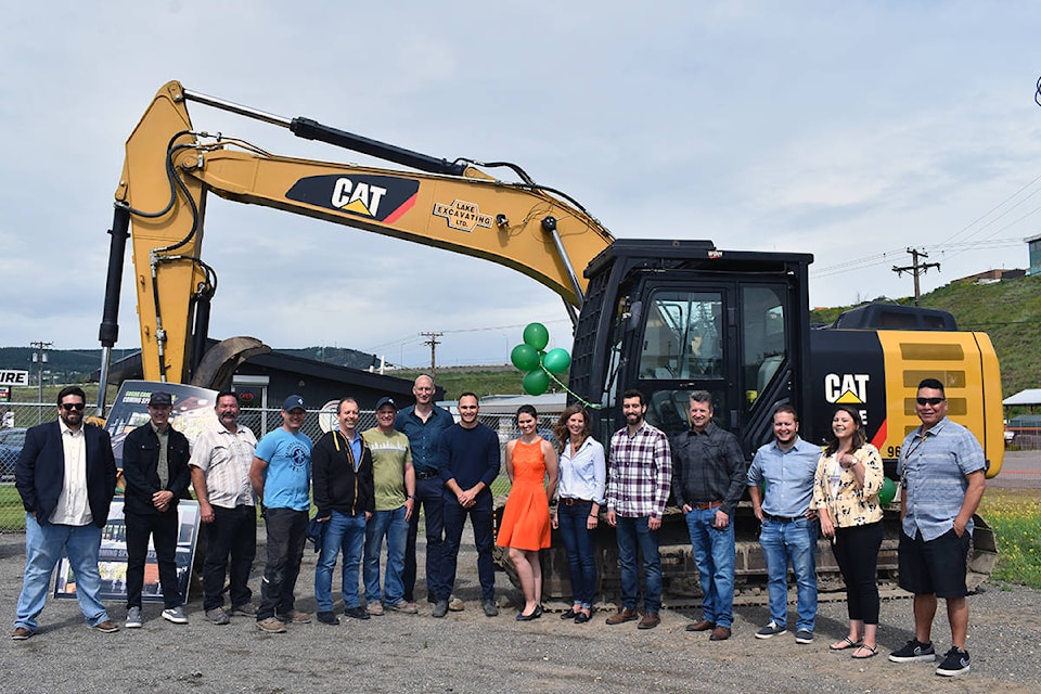 A groundbreaking ceremony for Sugar Cane Cannabis in Williams Lake was held Monday morning beside retail store Indigenous Bloom. (Rebecca Dyok photo)