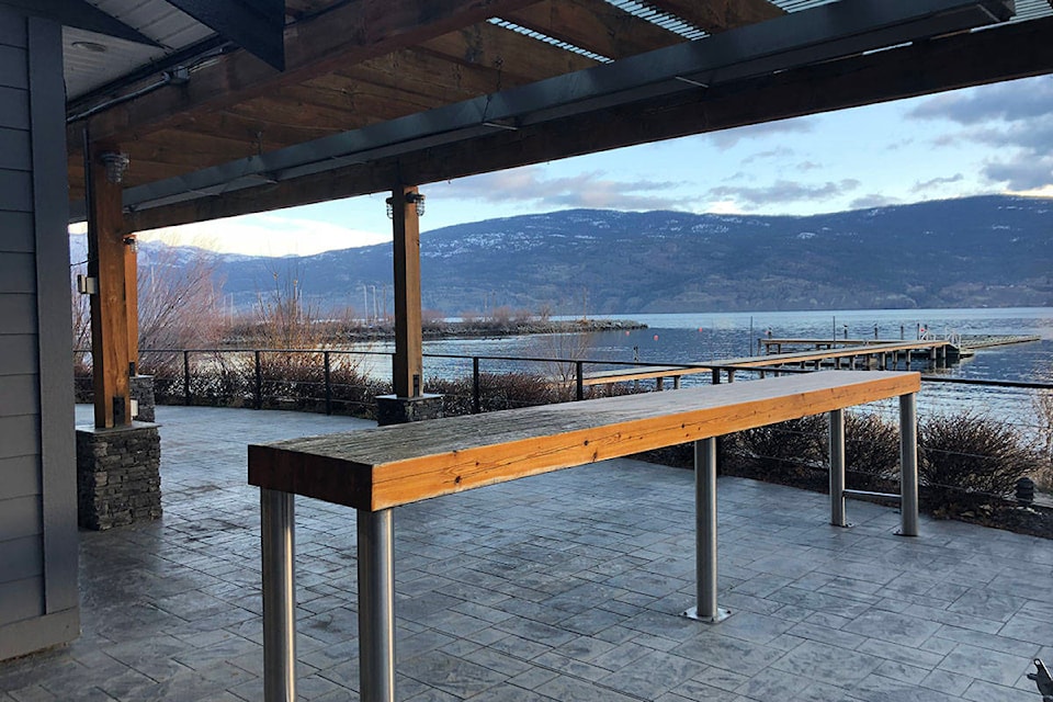 This now empty restaurant beside the Summerland Waterfront Resort will be turned back to its former glory of Shaughnessy’s Cove. Opening in May. (Monique Tamminga Western News)