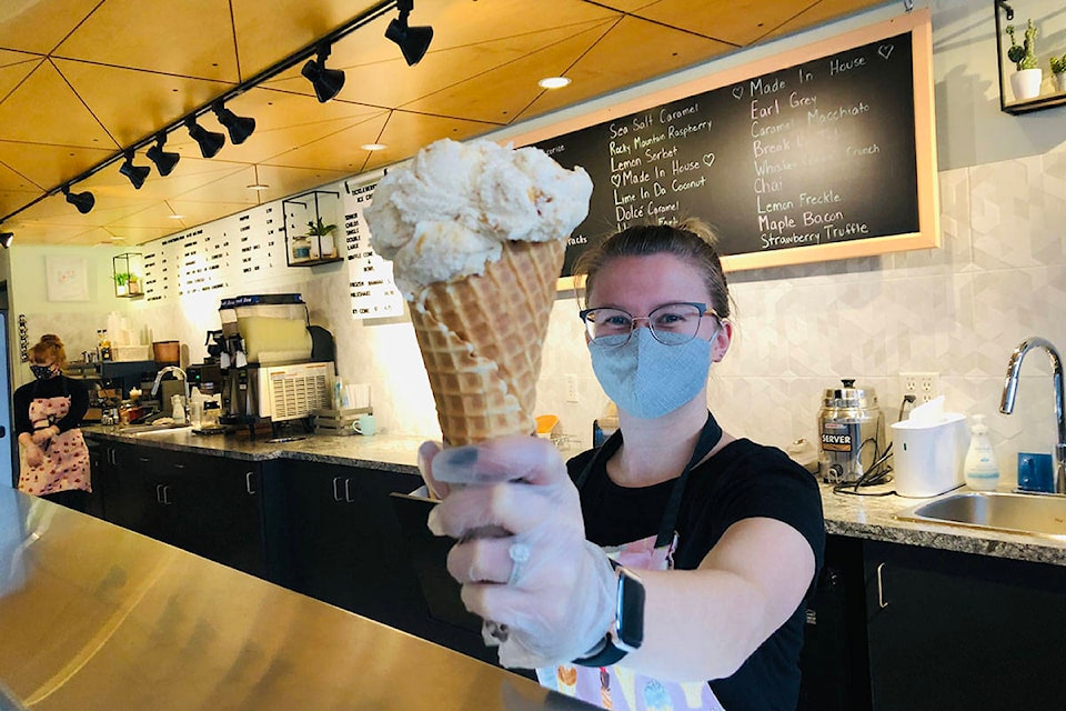 Tickleberry’s has opened their downtown Penticton location early. (Monique Tamminga Western News)