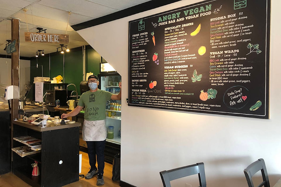 Owner Daren McWhinney is really excited about the new location of Angry Vegan which just opened up at 536 Main Street. (Monique Tamminga Western News)