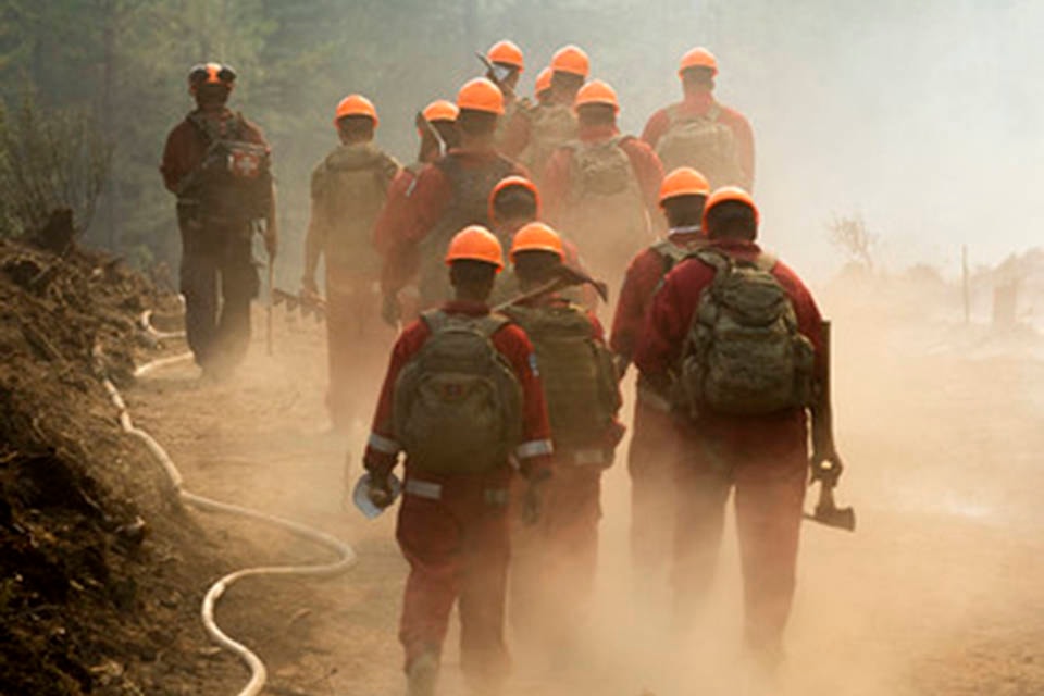 The Princess Patricia’s Canadian Light Infantry celebrated the regiment’s 107th birthday fighting the Thomas Creek fire on Aug. 10. (BC Wildfire)