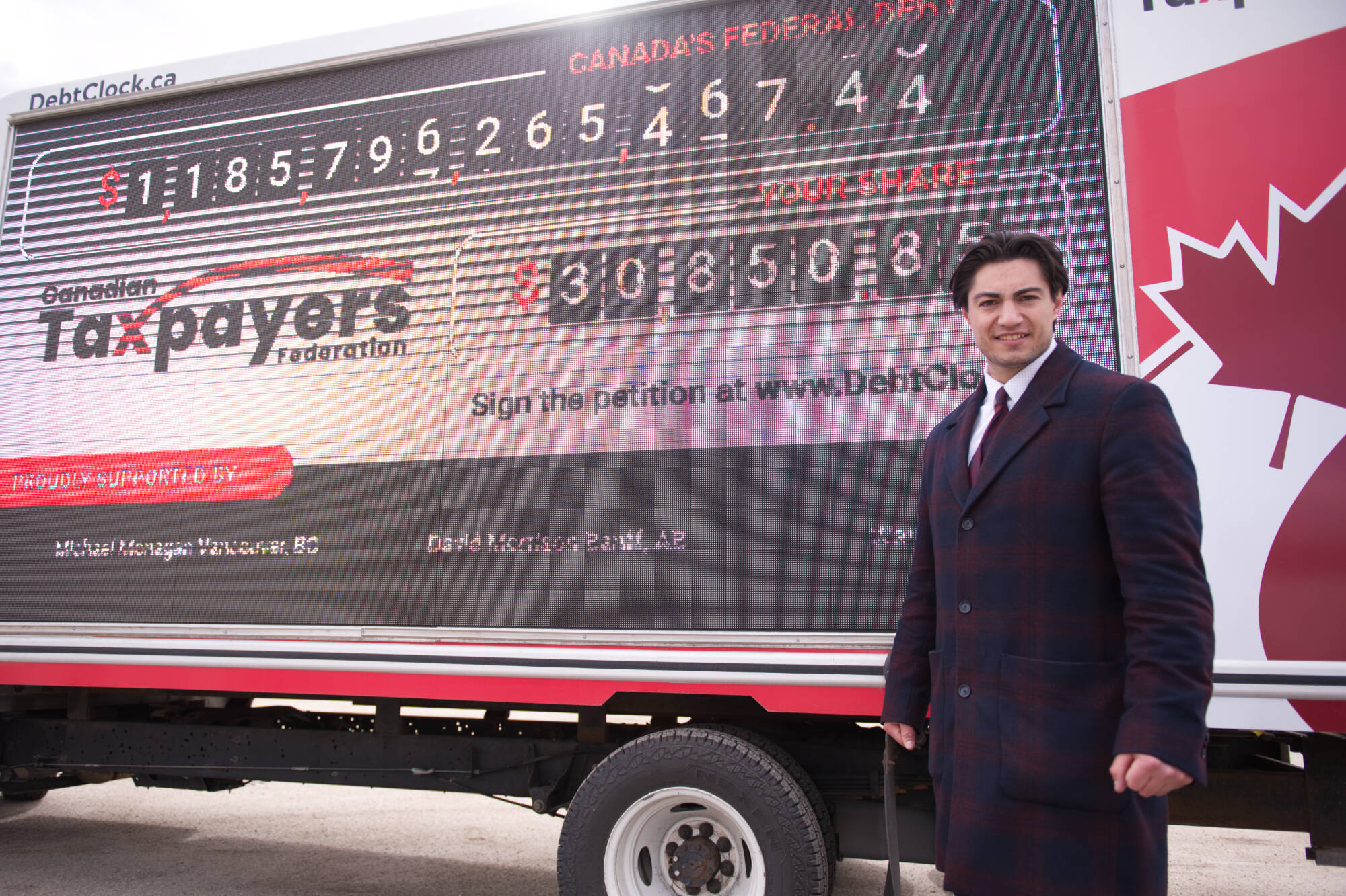 Canadian Taxpayers Federation s federal debt clock rolls up and