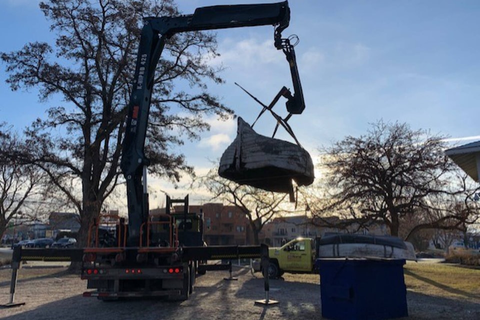 The S.S. Sicamous Society recently received two of the ship’s original lifeboats, and work is now underway to restore them for display. (Mike Bews - S.S. Sicamous Society)