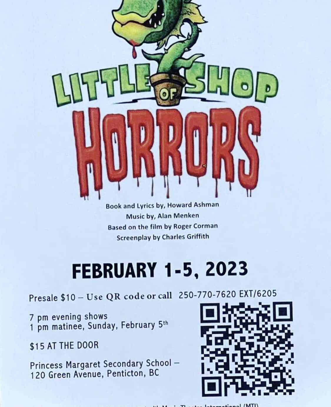 Poster for Little Shop Horrors.