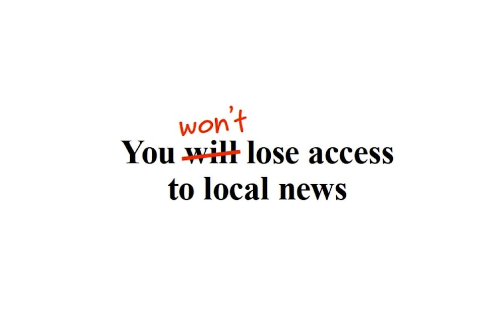 You won’t lose access to local news. (Black Press Media graphic)