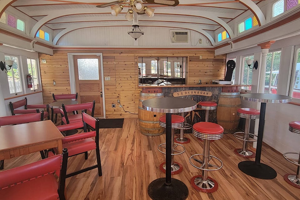 Inside the newly opened century old Stern Saloon at Crêperie Ooolala beside Okanagan Lake in Penticton. It was a dream come true for the creperie owner to be able to expand the eatery into such a cool heritage space. (Crêperie Ooolala)