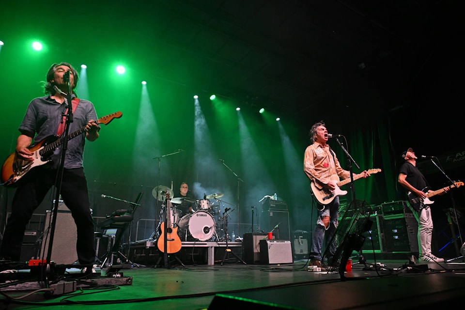Huge turnout to 54-40 concert at Peach Fest on Saturday night. (Brennan Phillips Western News)