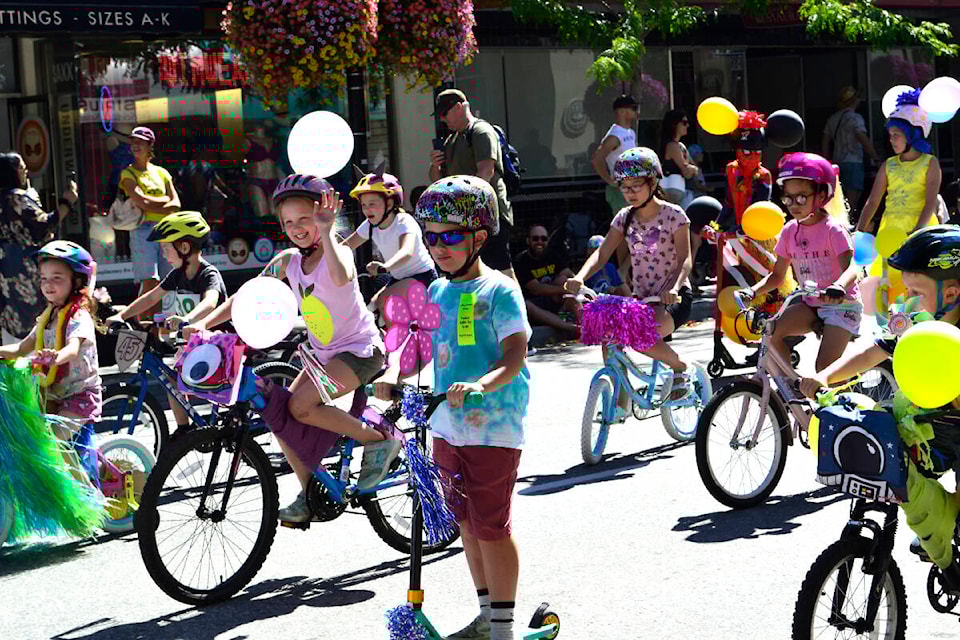Great turn out, creative decorations and costumes made this one of the best Peach Fest Kids Parades ever. (Monique Tamminga Western News)