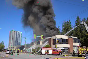 Guildford structure fire sends one to hospital in serious condition