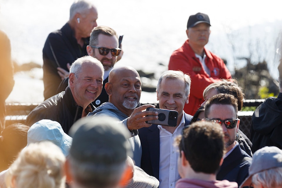 Liberal Leader Mark Carney made a quick stop in White Rock on Wednesday, April 23, 2025. Anna Burns/ Surrey Now-Leader