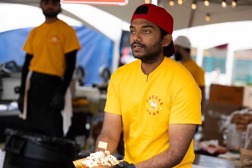 Fries from Cheese Slap food stand at BC Halal Food Fest in Holland Park in Surrey on Saturday, June 21, 2025. 