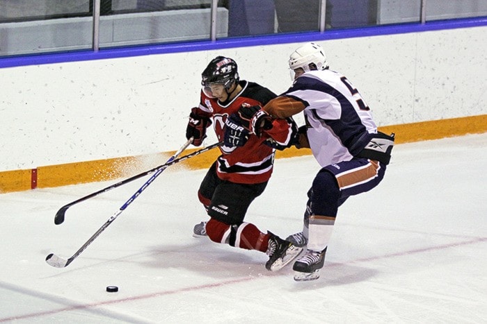 Ice Hawks V Devils 11-09-12 #11 Nick Lee #55 Kris Melna