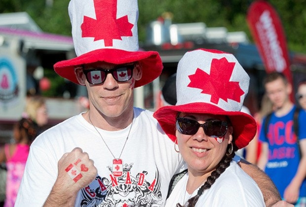 Jeff and Robie Daw of Surrey go all in for Canada.