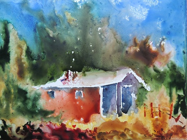 30305cloverdalewBakewell-Audrey-InTheForest-WatercoloronYupo-9X12-295LR