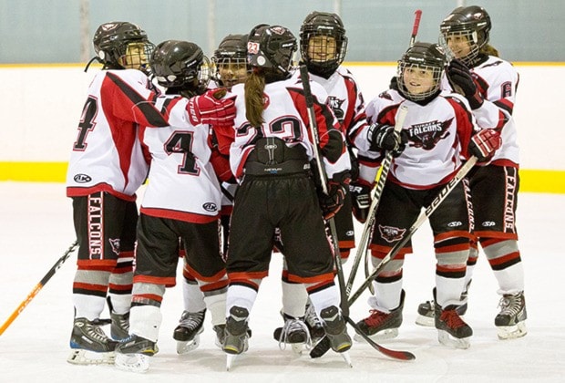 Celebrating a goal.