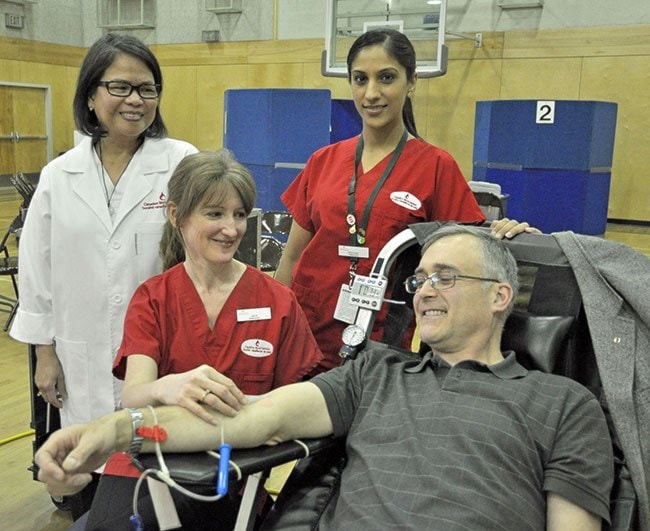 Mike Garisto - Cloverdale Blood donor clinic