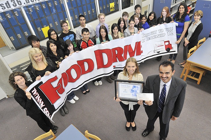 North Surrey Secondary students boost food bank