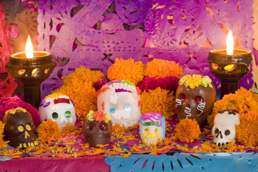 Mexican Day Of The Dead Altar Front
